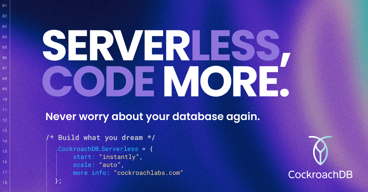 Serverless | Cockroach Labs